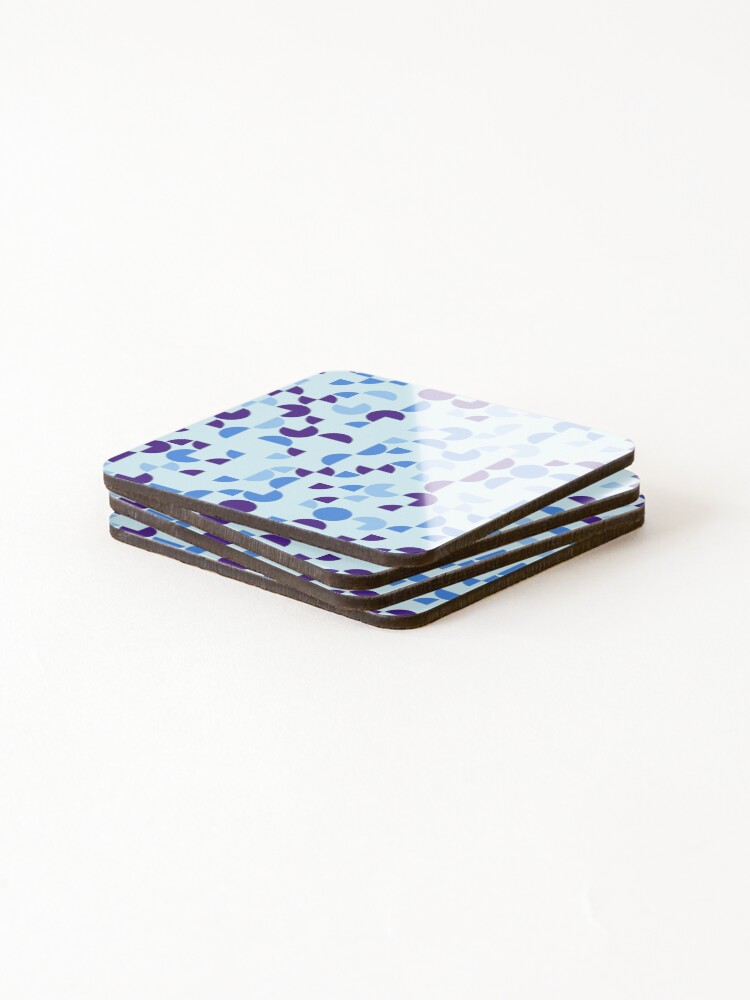Thumbnail 4 of 5, Coasters (Set of 4), Circles 1 designed and sold by genpythonart.