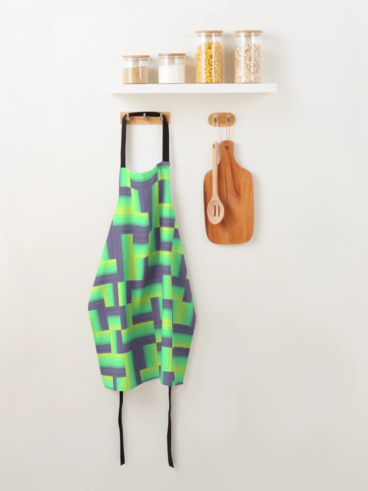 Thumbnail 4 of 6, Apron, Gradients 1 designed and sold by genpythonart.