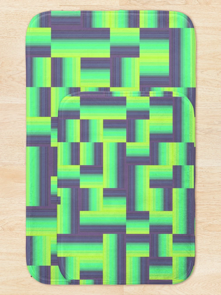 Thumbnail 5 of 6, Bath Mat, Gradients 1 designed and sold by genpythonart.