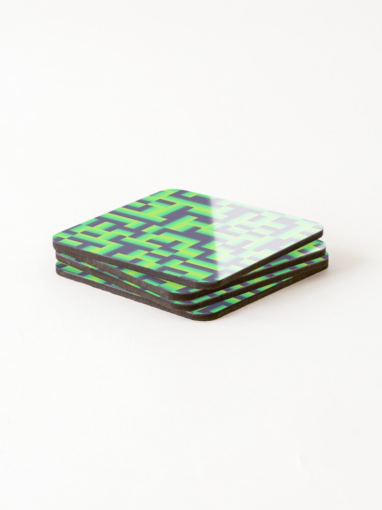 Thumbnail 4 of 5, Coasters (Set of 4), Gradients 1 designed and sold by genpythonart.