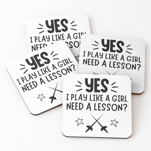 Item preview, Fencing: Yes I play like a girl, Need a lesson? designed and sold by TheGreenGoat.