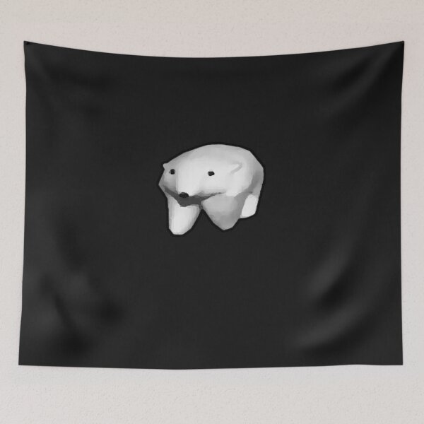 Item preview, running polar bear gif meme Sticker designed and sold by ThomasScheck.