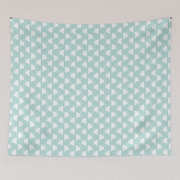 Item preview, Behr WAVE TOP Teal Blue Deco 02 designed and sold by AuraTherapeia.