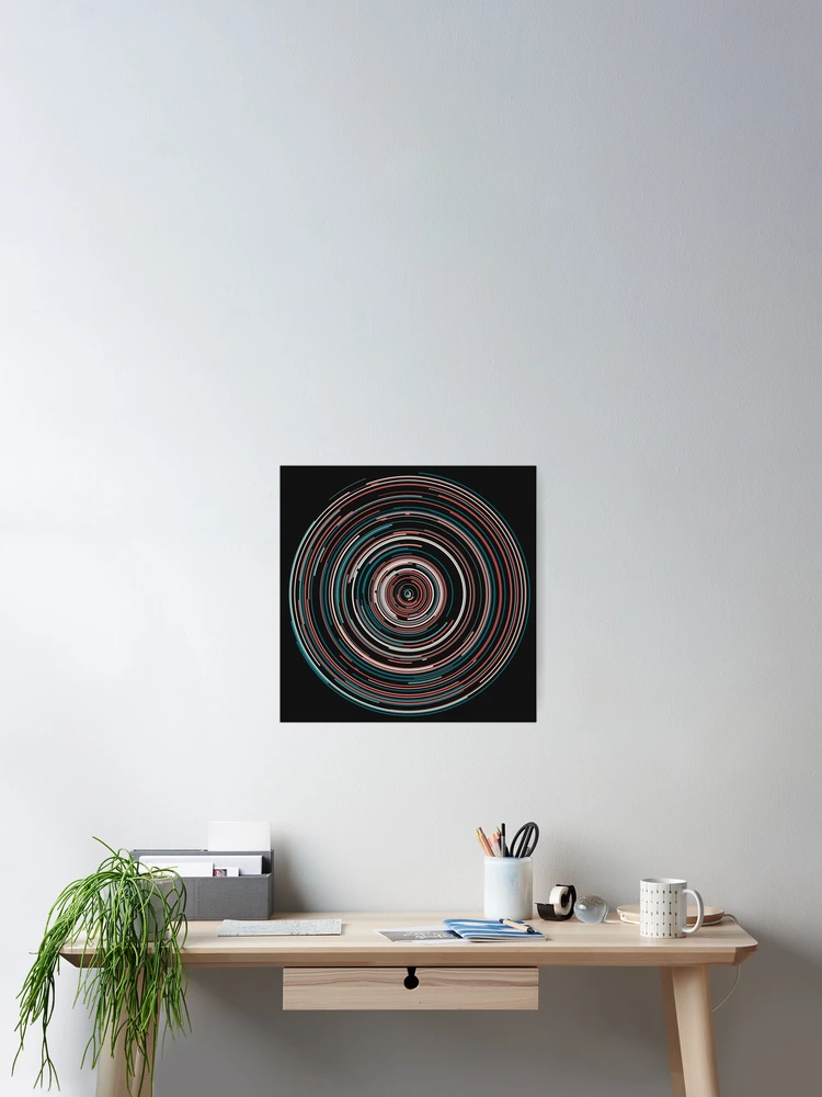 Thumbnail 2 of 3, Poster, Circles 2 designed and sold by genpythonart.