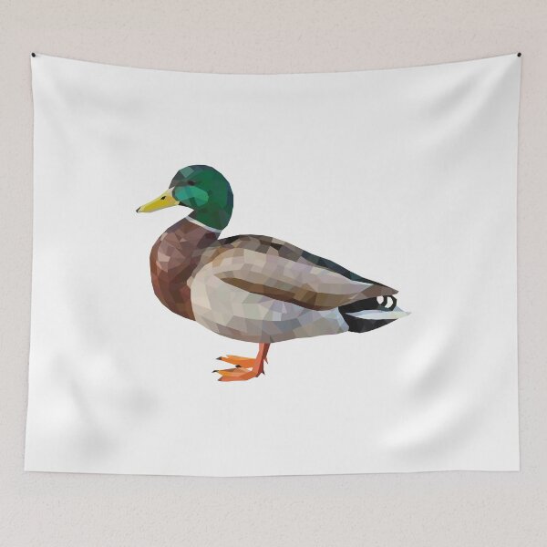Aperçu de l'œuvre canard colvert - Animaux polygonaux créée et vendue par Hartics.