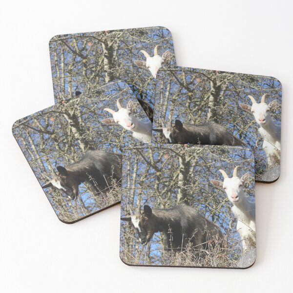 Item preview, black goat and white goat designed and sold by AHELENE.
