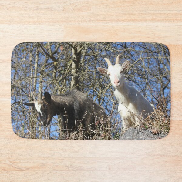 Item preview, black goat and white goat designed and sold by AHELENE.