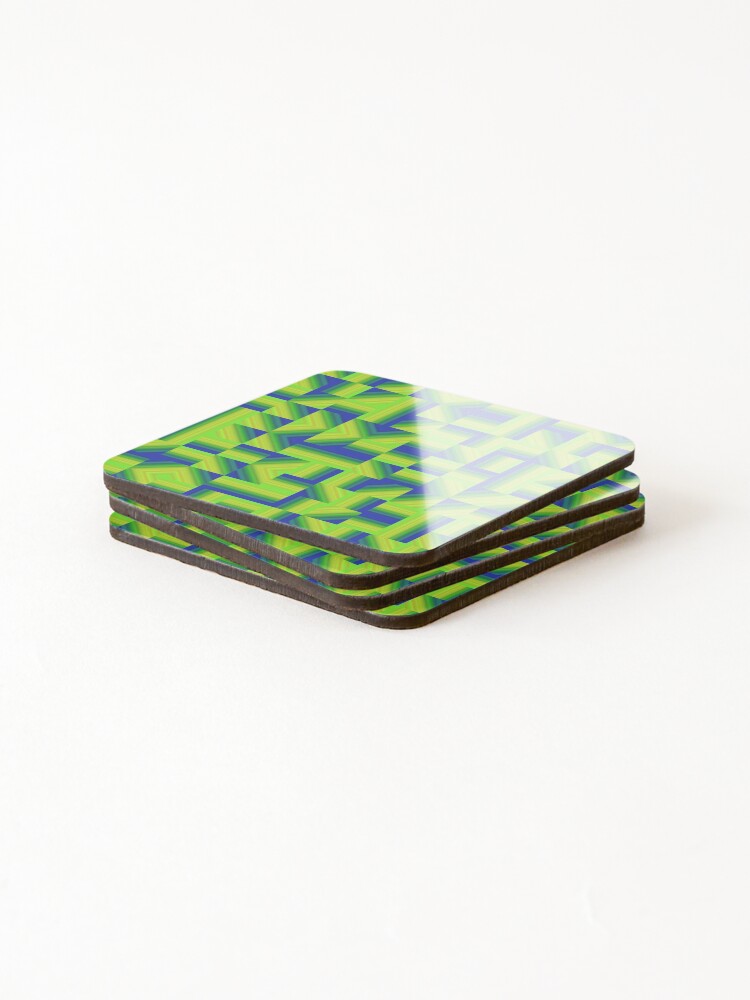 Thumbnail 4 of 5, Coasters (Set of 4), Gradients 4 designed and sold by genpythonart.