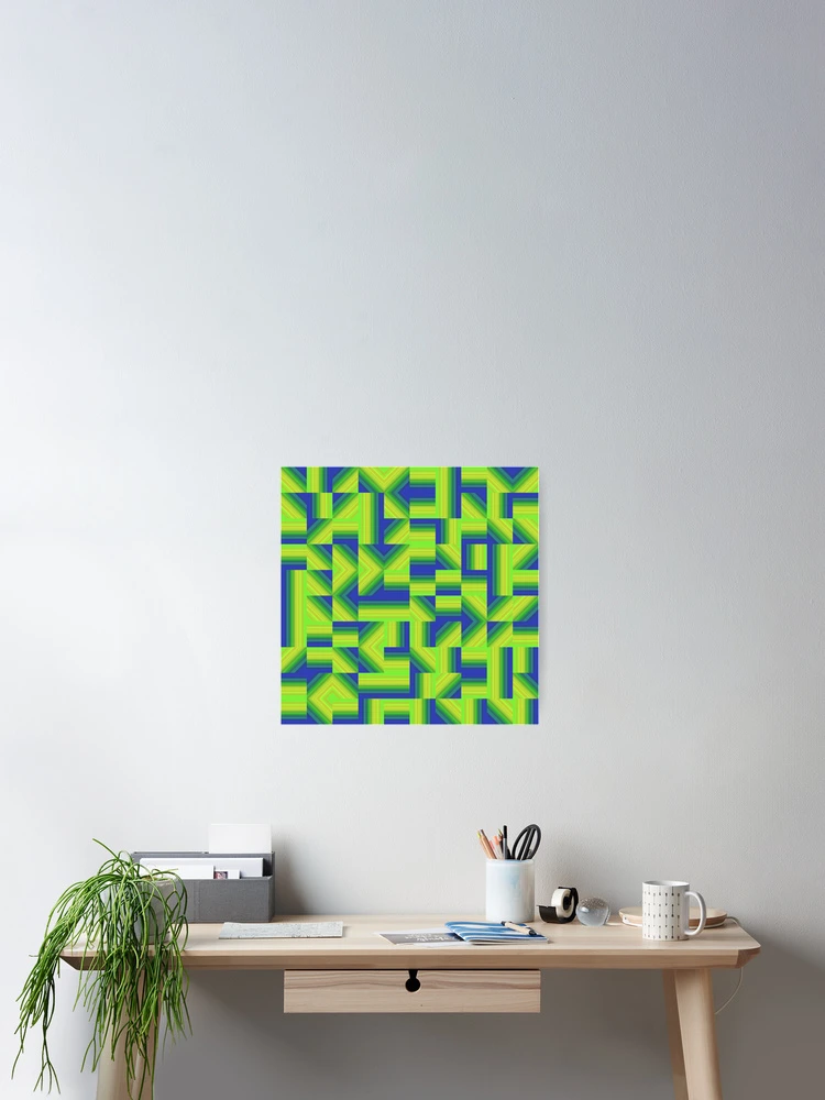 Imagen 2 de 3, Póster con la obra Gradientes 4, diseñada y vendida por genpythonart.