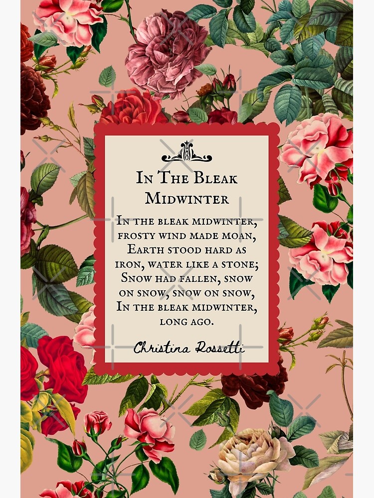 "In the Bleak Midwinter, Christina Rossetti, Poem, Christmas Carol
