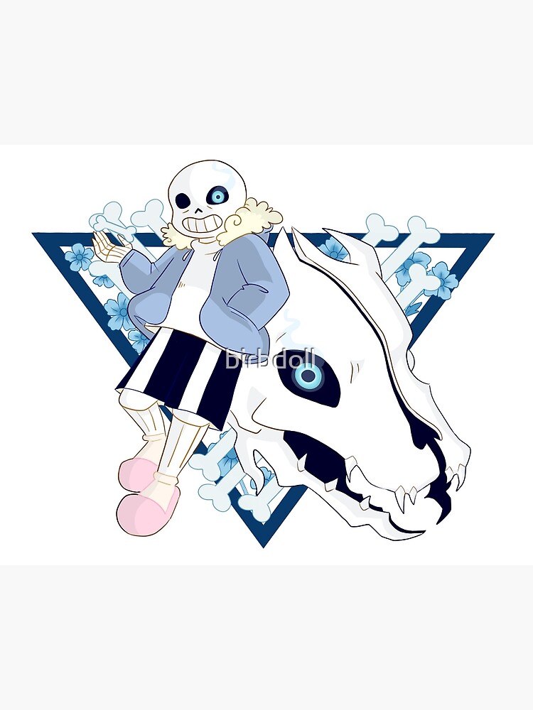 Undertale Sans Gasterblaster Art Board Print By Birbdoll Redbubble