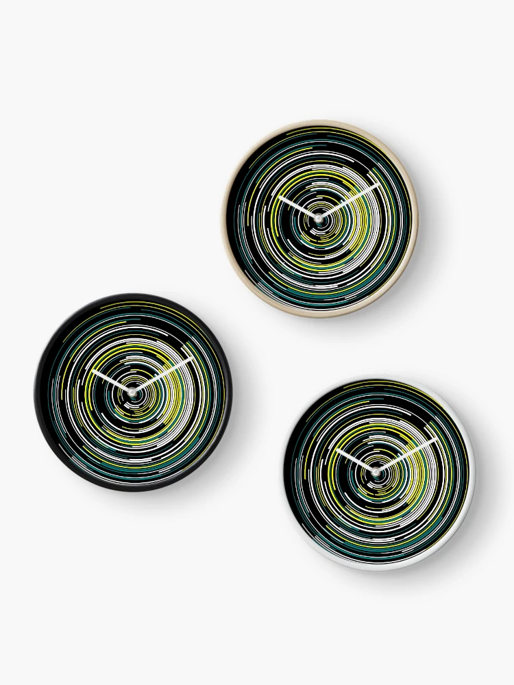 Thumbnail 3 of 4, Clock, Arcs 3 designed and sold by genpythonart.