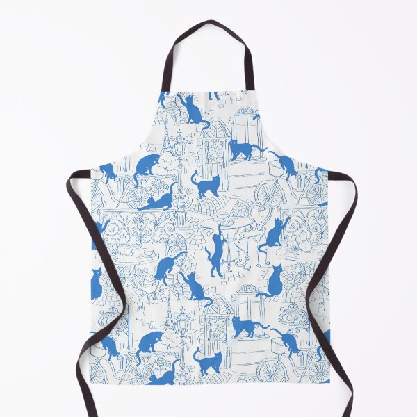 Item preview, Funny Blue Cats in Paris Cafe Line Drawing designed and sold by Jaydee001.