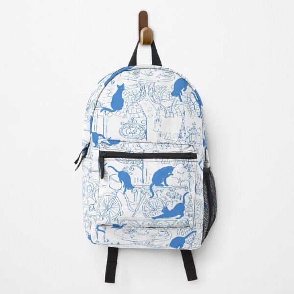 Item preview, Funny Blue Cats in Paris Cafe Line Drawing designed and sold by Jaydee001.