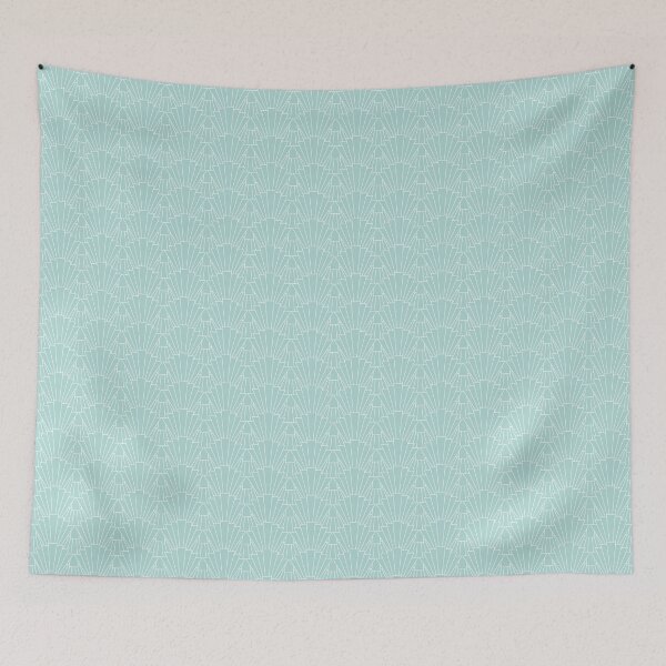 Item preview, Behr WAVE TOP Teal Blue Deco 10 designed and sold by AuraTherapeia.