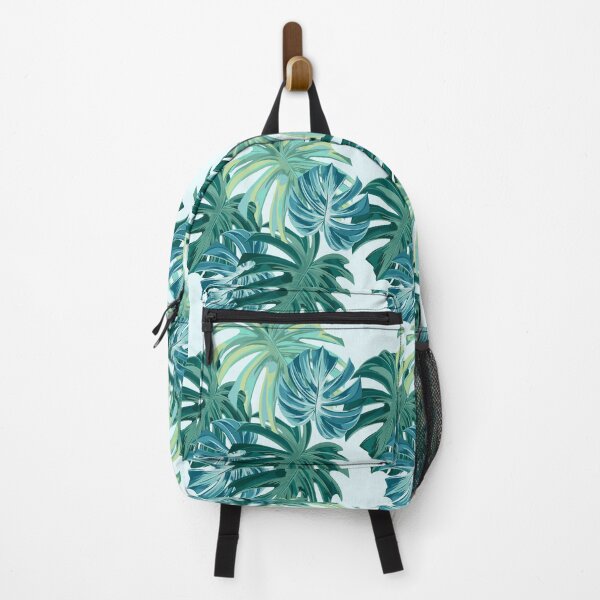 Item preview, Green and Blue Tropical Leaves Pattern designed and sold by Jaydee001.
