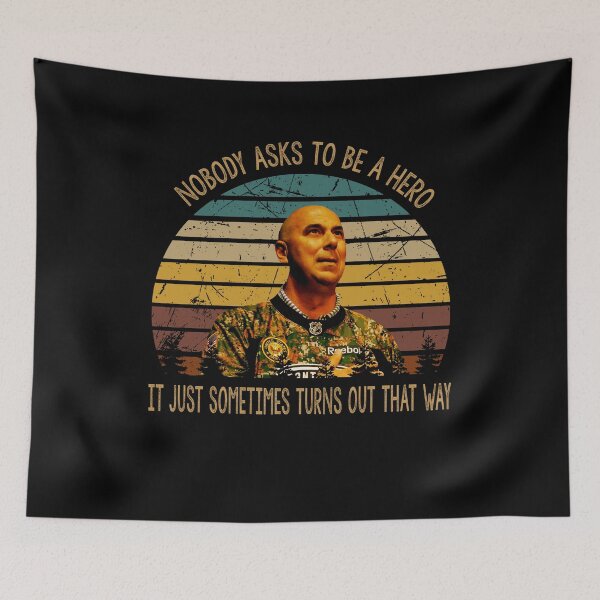 Item preview, Nobody asks to be a hero character poster designed and sold by Cardoso1326.