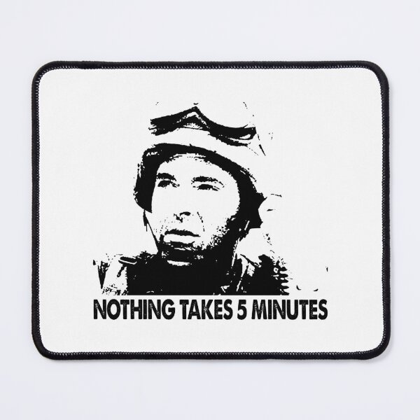 Item preview, Nothing takes five minutes vintage graphic poster designed and sold by Cardoso1326.