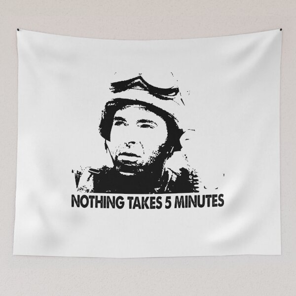 Item preview, Nothing takes five minutes vintage graphic poster designed and sold by Cardoso1326.