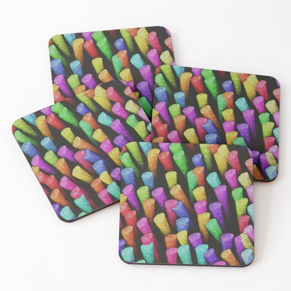 Item preview, Colorful and Cheerful Painterly Chalk Pattern  designed and sold by SeaChangeDesign.