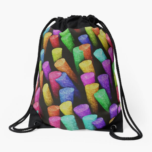 Item preview, Colorful and Cheerful Painterly Chalk Pattern  designed and sold by SeaChangeDesign.