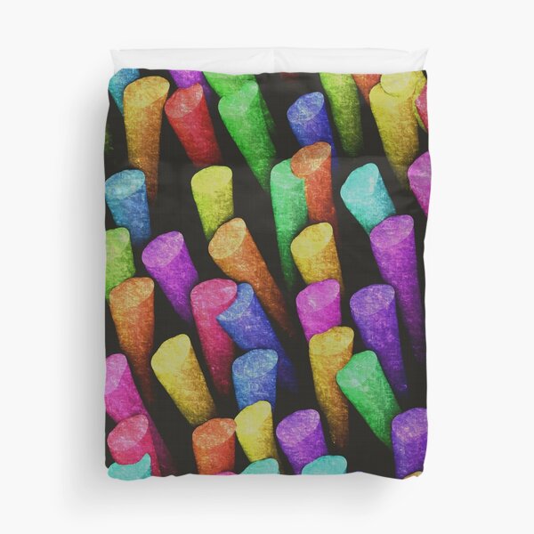 Item preview, Colorful and Cheerful Painterly Chalk Pattern  designed and sold by SeaChangeDesign.