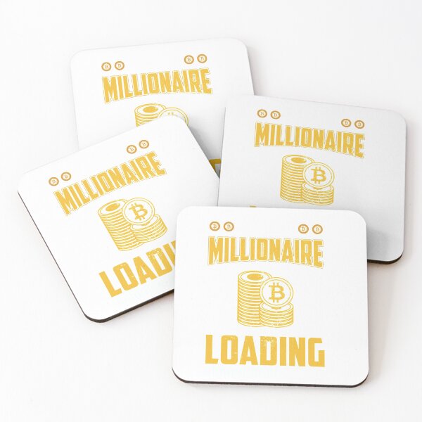 Item preview, Crypto Millionaire Loading Bitcoin BTC Cryptocurrency Long Sleeve T-Shirt designed and sold by AnhornBlaz.