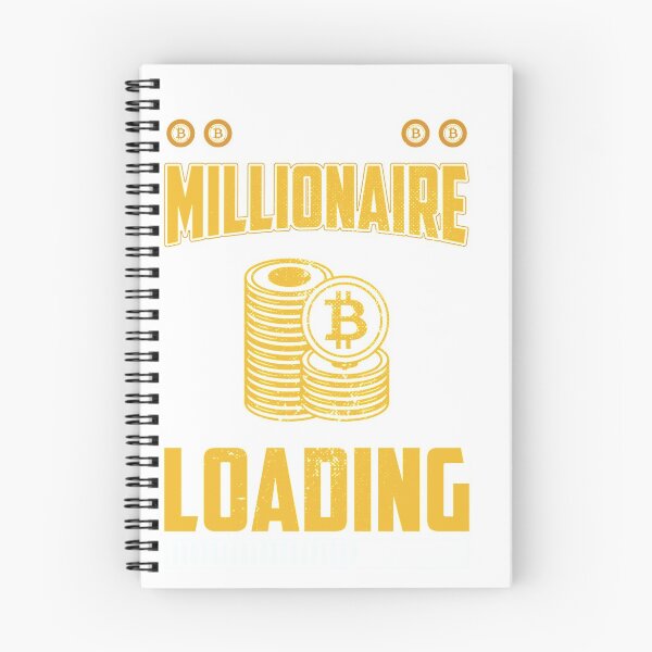 Item preview, Crypto Millionaire Loading Bitcoin BTC Cryptocurrency Long Sleeve T-Shirt designed and sold by AnhornBlaz.