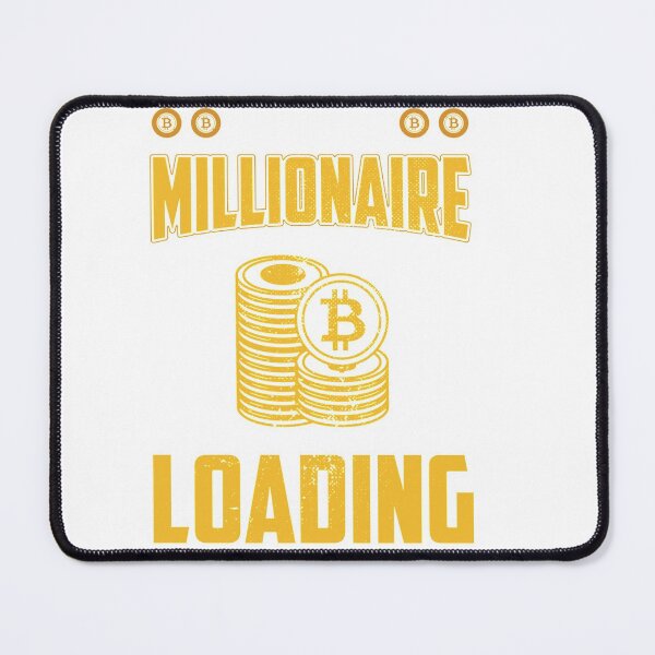 Item preview, Crypto Millionaire Loading Bitcoin BTC Cryptocurrency Long Sleeve T-Shirt designed and sold by AnhornBlaz.