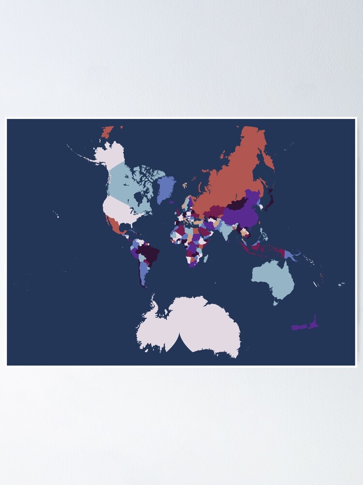 POSTER World Map Colors