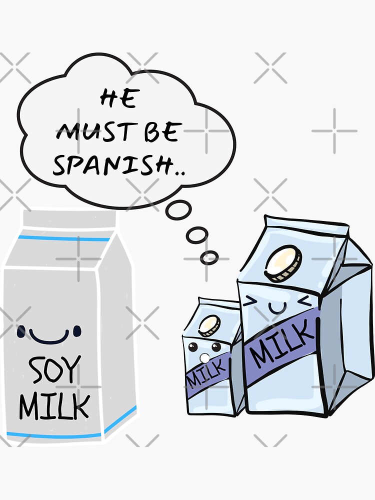 "spanish soy milk" Sticker by NeopearL Redbubble