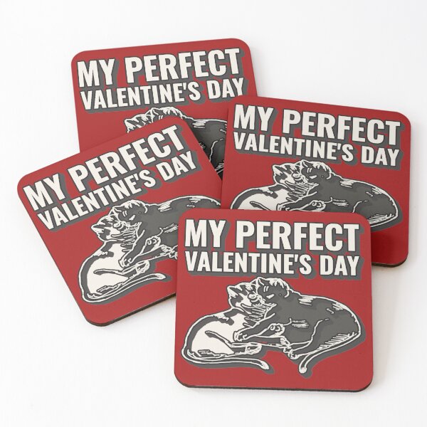 Item preview, My Perfect Valentine's Day Two Cats Design, Fun Valentines Design For Cat Feline Animal Lovers designed and sold by TrulyEpoque.