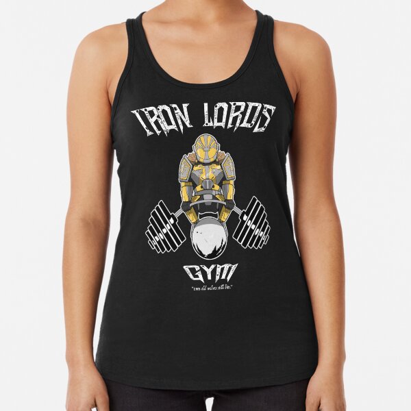 Iron Lords Gym (Black) Racerback Tank Top