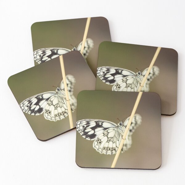Item preview, A marbled white butterfly resting on a straw designed and sold by Stefan Rotter.