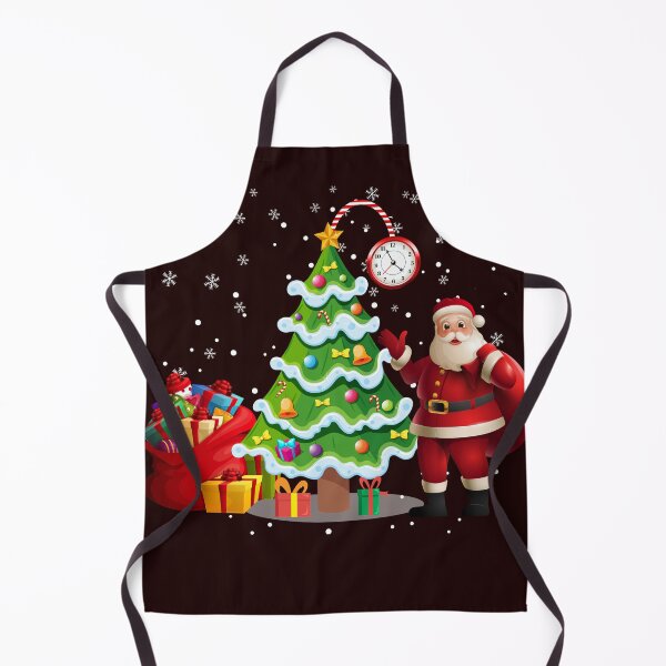 Item preview, Funny Santa Claus Stand Biside Xmas Tree Clock Christmas designed and sold by andreviol.