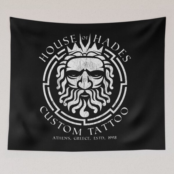 Item preview, House of Hades Tattoo Studio Athens, Greek Mythology, Greek God of the Dead Mythical Character designed and sold by Proverbial Wisdom Design.