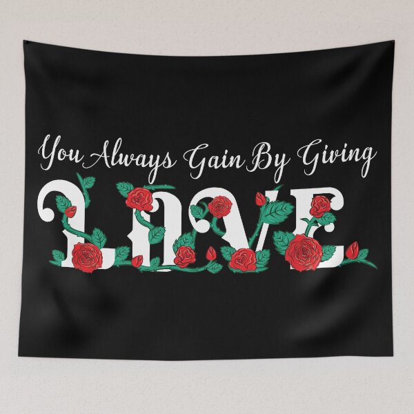 Item preview, You Always Gain By Giving Love designed and sold by NawalMagdy.
