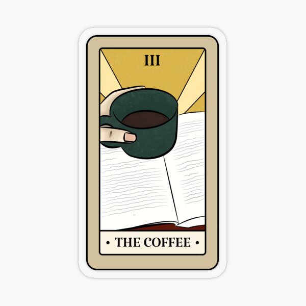 Artikel-Vorschau von Bücherhaftes Tarot – Der Kaffee, designt und verkauft von indiebookster.