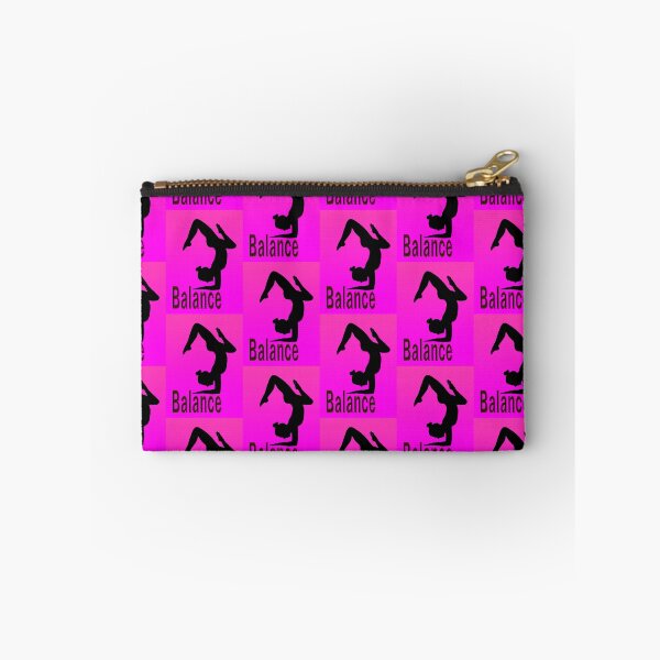 Item preview, Yoga Poses - Pink Background Balance designed and sold by SadSacDesigns.