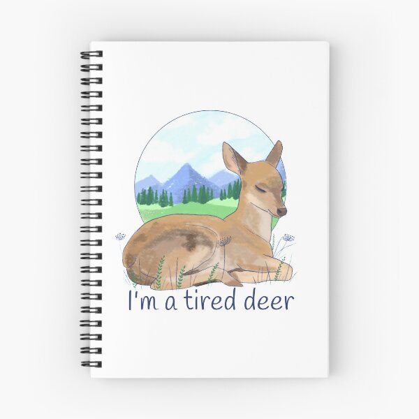 Item preview, Cute sleepy deer designed and sold by Mayarart.