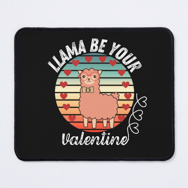 Item preview, Llama Be Your Valentine-Cute llama loves with hearts designed and sold by AmeliaStore1.