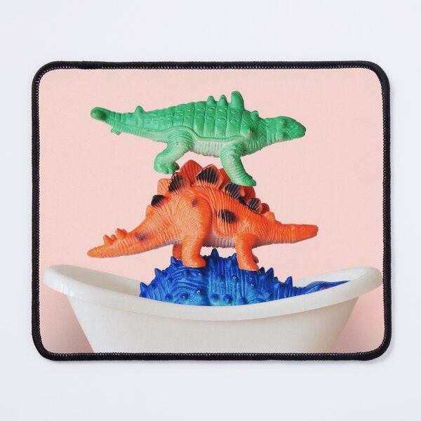Item preview, Playing dino in bathtub#pink designed and sold by ESCAPZ.