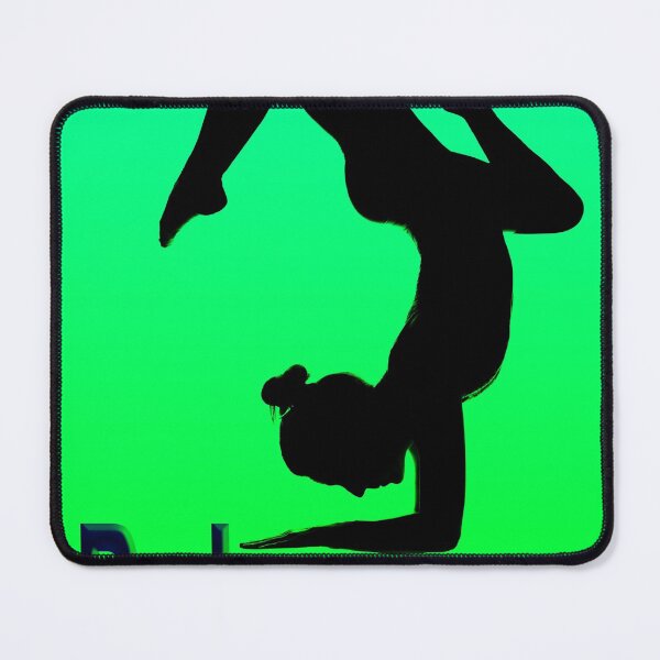 Item preview, Yoga Poses - Green Background Balance designed and sold by SadSacDesigns.