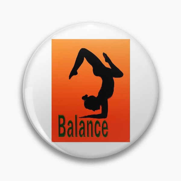 Item preview, Yoga Poses -  Orange and Red Background Balance designed and sold by SadSacDesigns.