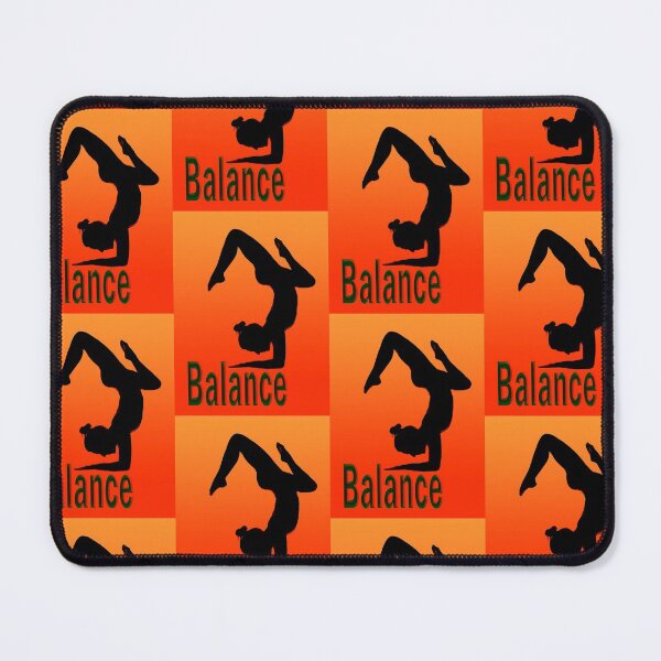 Item preview, Yoga Poses -  Orange and Red Background Balance designed and sold by SadSacDesigns.