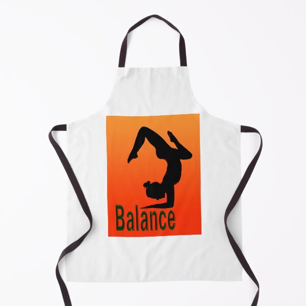 Item preview, Yoga Poses - Orange and Red Background Balance designed and sold by SadSacDesigns.