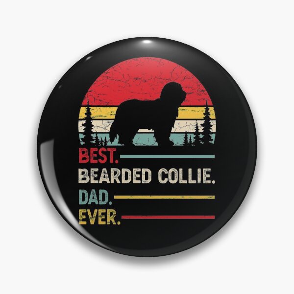 Item preview, Vintage Best Bearded Collie Dad Ever designed and sold by rafaeltto.
