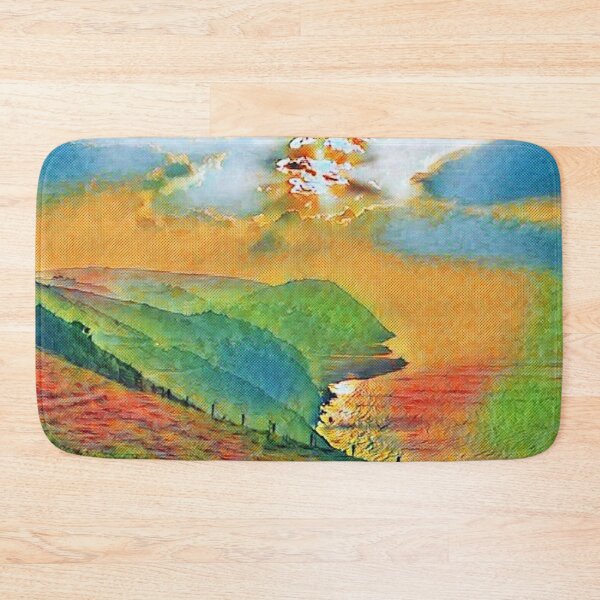 Item preview, Exmoor national park abstract style  designed and sold by TrippyEarth.