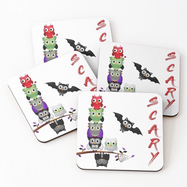 Item preview, Halloween owls and bats designed and sold by PET-SHIRTS.