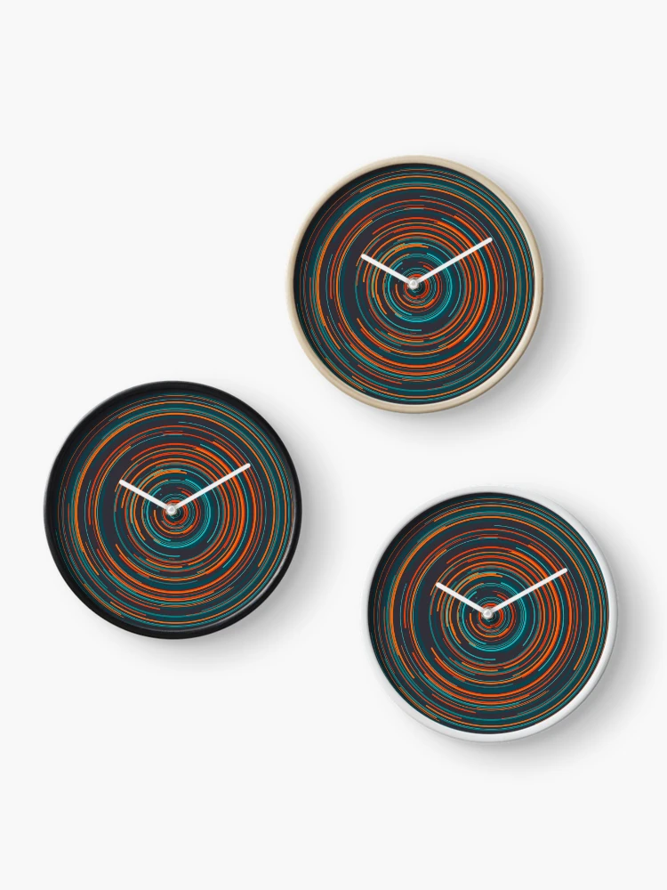 Thumbnail 3 of 4, Clock, Arcs 4 designed and sold by genpythonart.